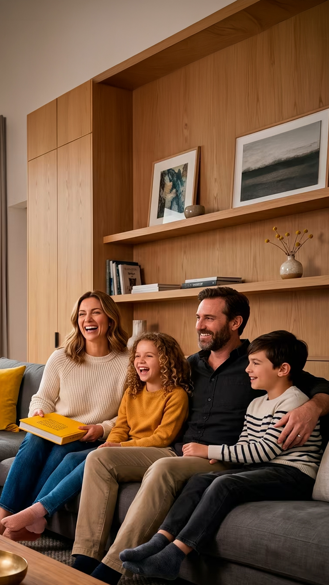 Família protegida em casa com a EMIVE